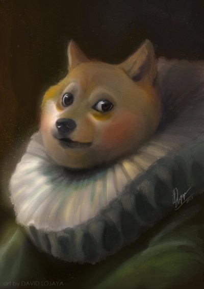 An artist's depiction of the Doge of Venice.