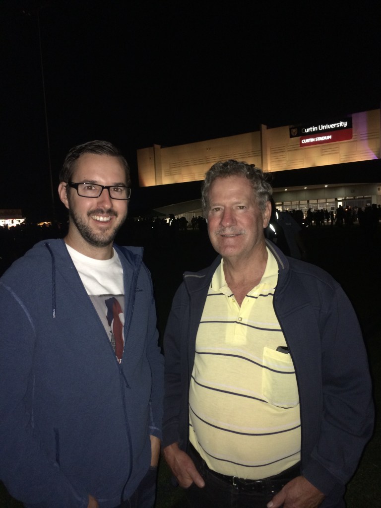 Dad and I at Astrofest. 28 March 2015.