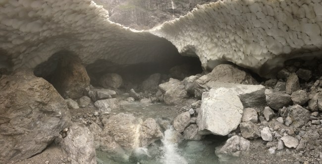 The Eiskapelle ("Ice Chapel") above the Königssee, near Berchtesgaden.